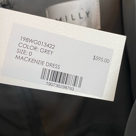 Milly Mackenzie Bow Dress Strapless Gray - Picture 6 of 8